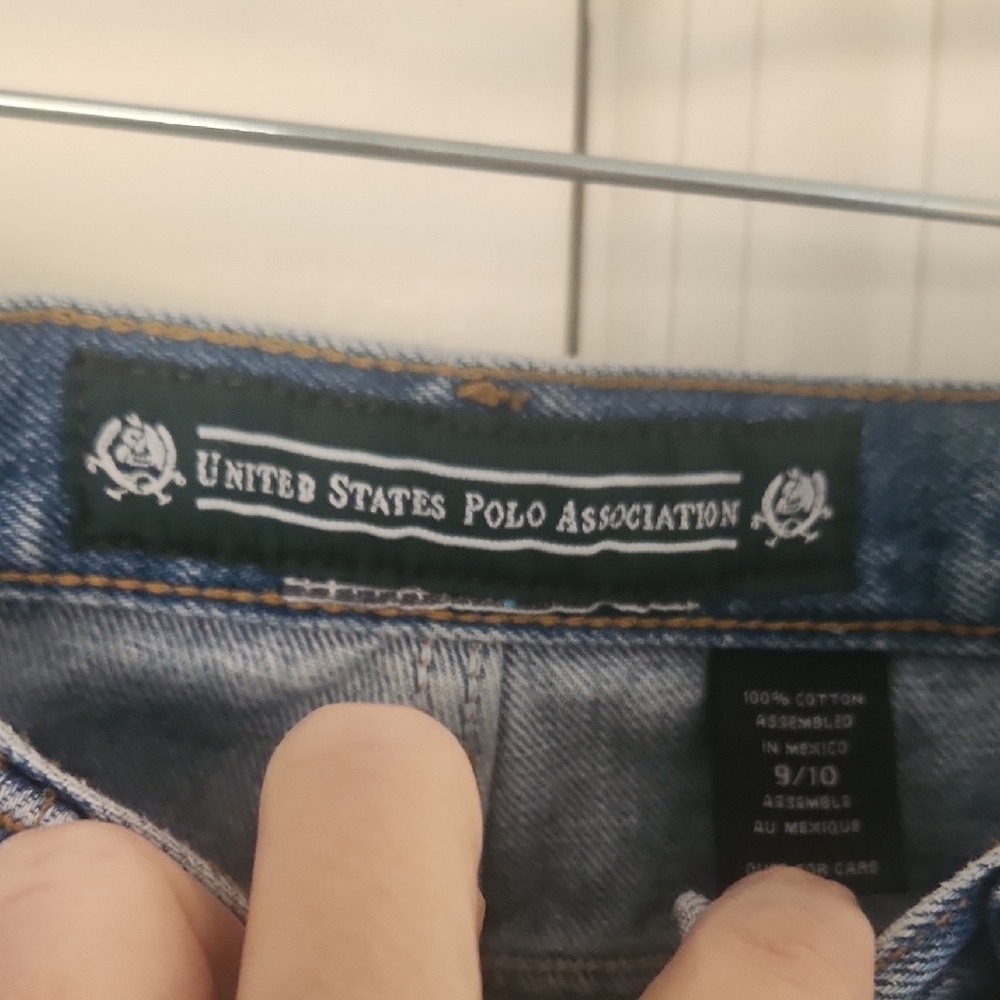 US Polo Ass. Rn Vintage Y2K 87282 Classic Straight Leg Blue Jeans Sz 9/10 - Picture 3 of 10